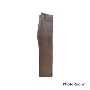 LUCKY BRAND 221 STRAIGHT CHINOS MENS SIZE 34X32 DARK BROWN ZIP FLY